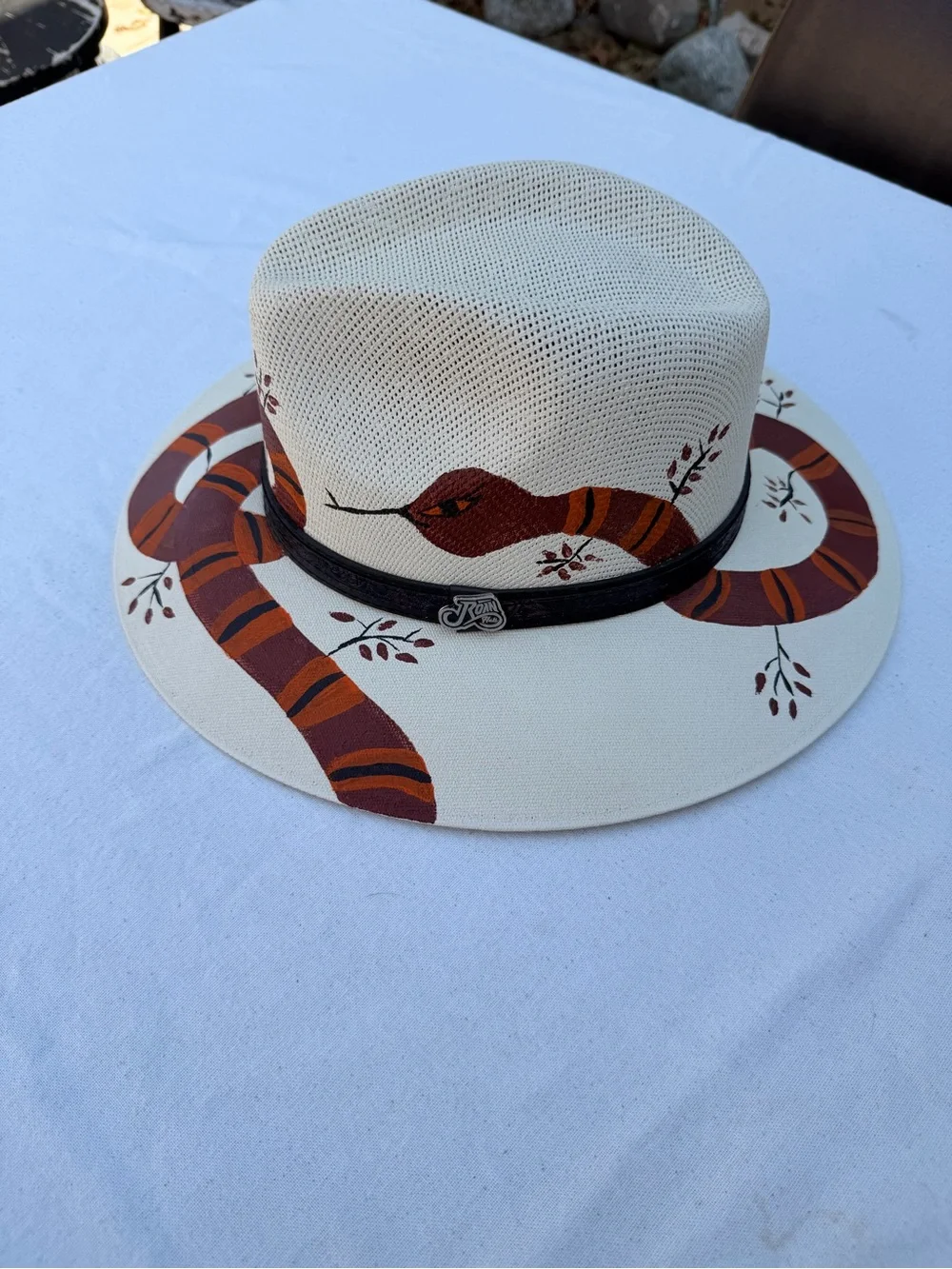 Hand painted fedora hat